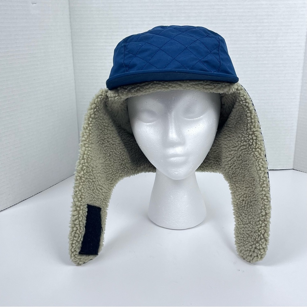 LL Bean Men's Quilted Trapper Hat with Ear Flaps & Goose Down Insulation Size XL